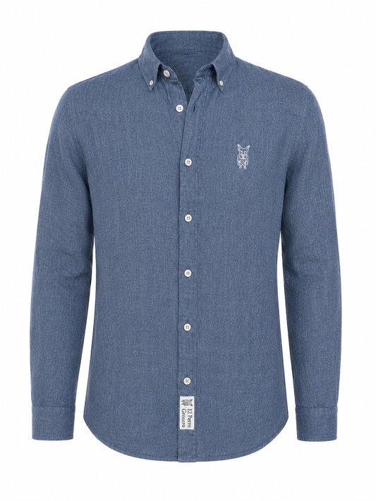 Camisa Formentera Lino Azul Marino