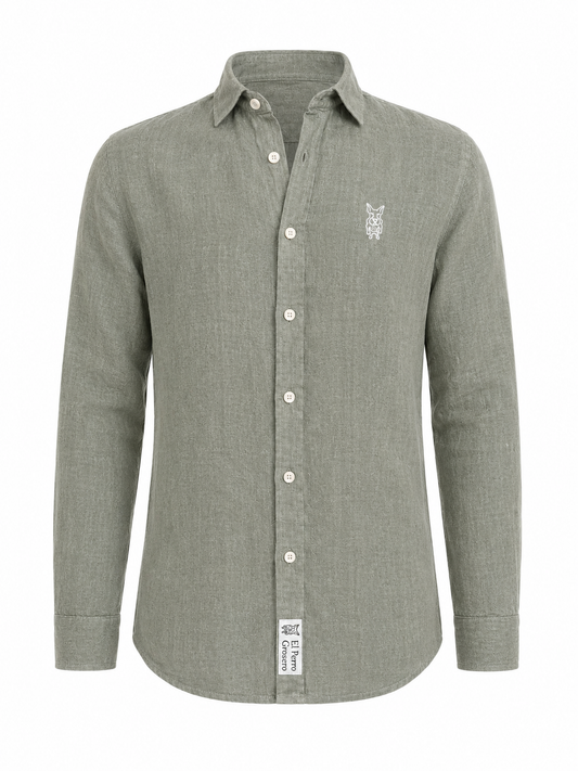 Camisa Formentera Lino Verde