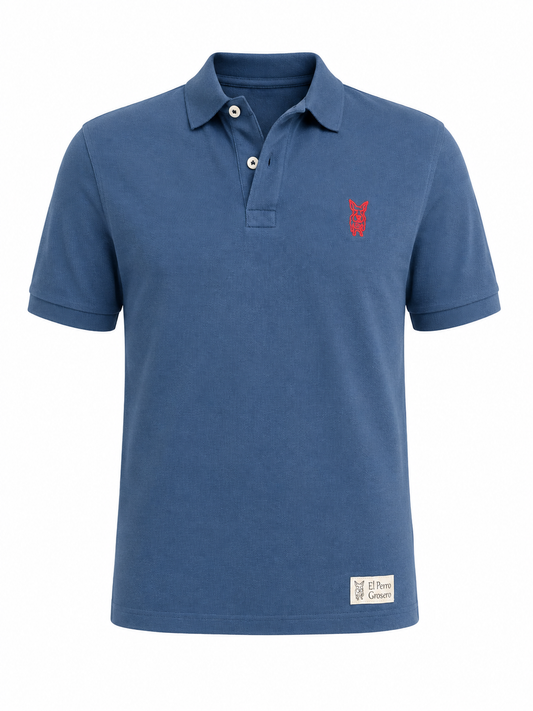 Polo Azul Marino Washed