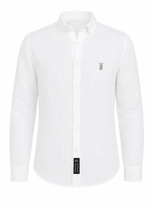 Camisa Formentera Lino Blanco (Etiqueta Negra)