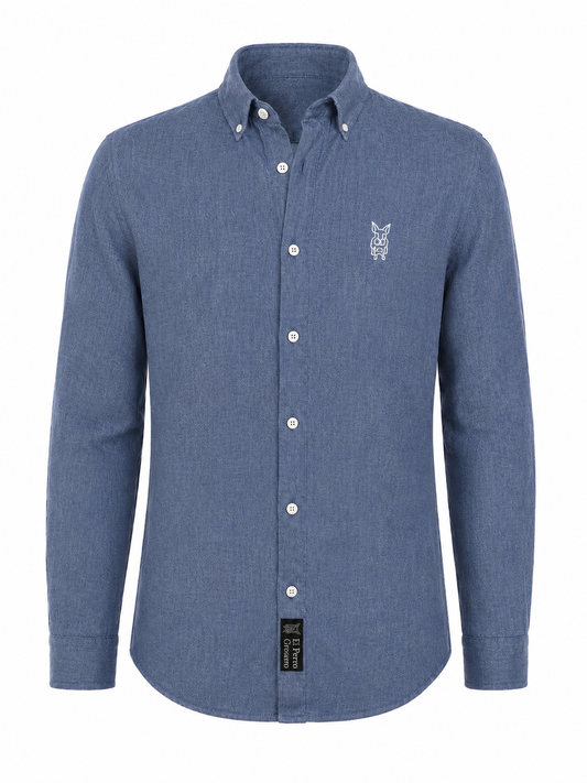 Camisa Formentera Lino Azul Marino (Etiqueta Negra)
