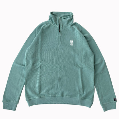 Half Zip Money & happiness - Verde