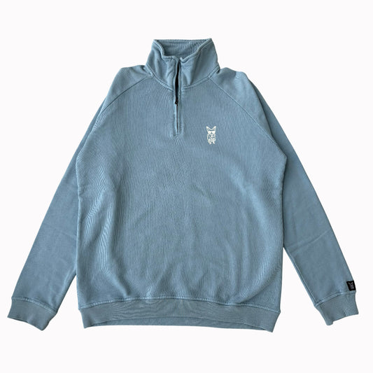 Half Zip Money & Happiness - Azul