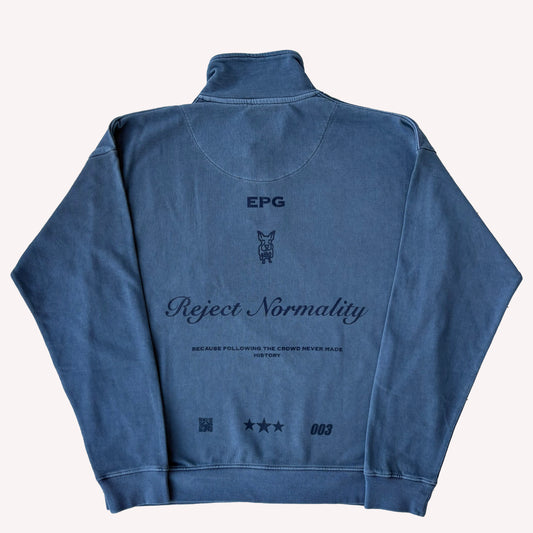 Half Zip Reject Normality - Azul Marino