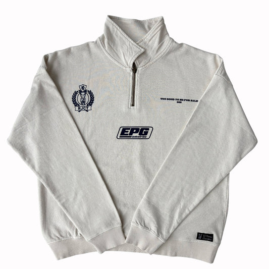 Half Zip Reject Normality - Beige