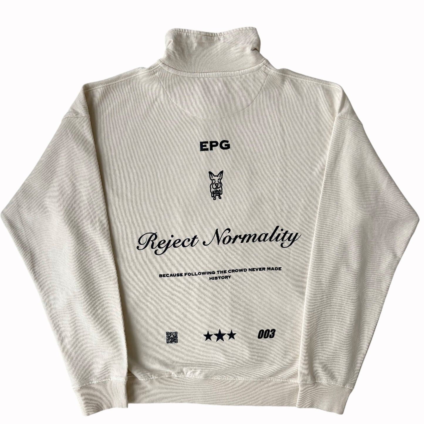 Half Zip Reject Normality - Beige