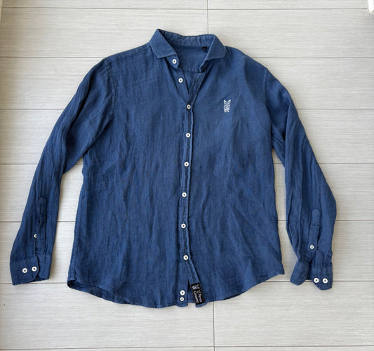 Camisa Lino - Azul Marino